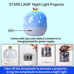 Galaxy Star Projector 21-in-1 Multicolor Dimmable LED Night Light for Kids Bedroom