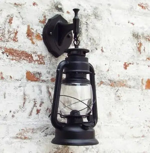 Vintage Iron Glass Wall Lamp Industrial Sconce for Bedroom Living Room Hallway