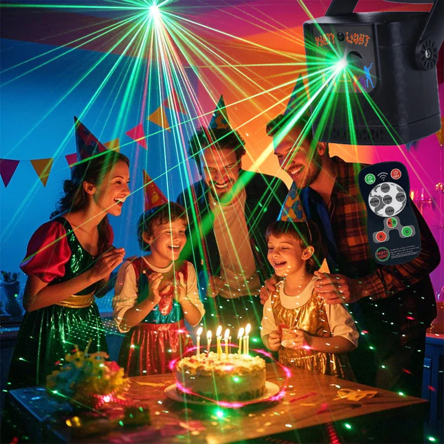 Laser Party Light DJ Disco Projector with 60 Patterns RGB Stage Light for Events