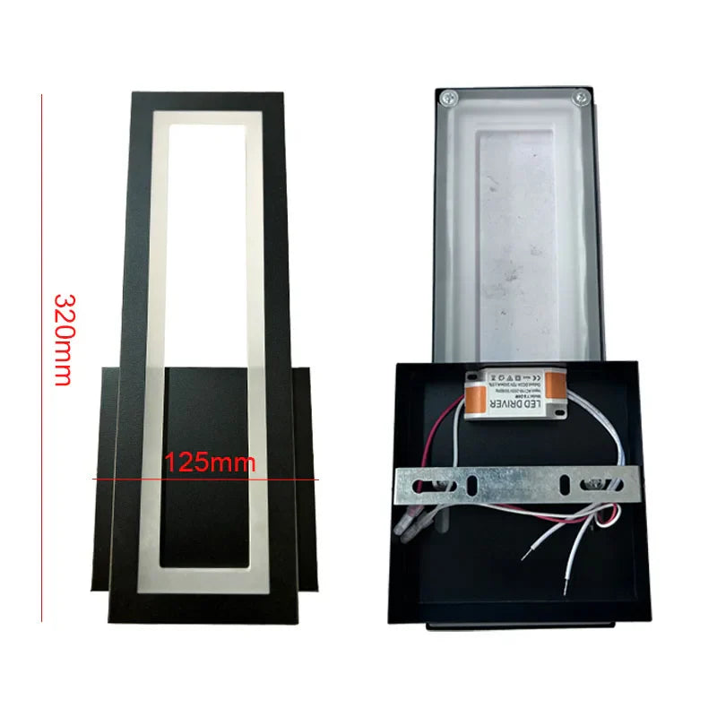Modern Minimalist LED Wall Lamp – Black White Light for Bedroom & Living Room