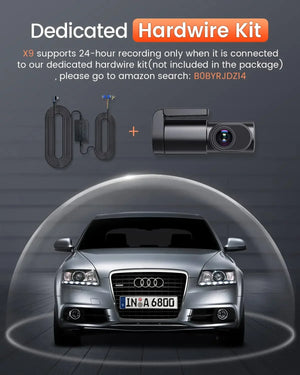 1080P Dash Cam Mini Car DVR Night Vision 24H Parking Monitor Auto Recording