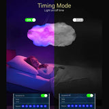 3D Cloud LED Lamp Multicolor Bedroom Light Music Sync Thunder Clouds Smart USB