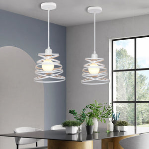 Retro Loft Industrial Pendant Light Wrought Iron Metal Ball E27 Hanging Lamp