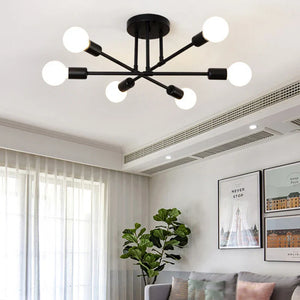 Modern Luxury Branch Chandelier – 6-Speed E27 Ceiling Light for Living Room