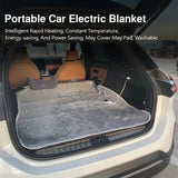 12V Heated Electric Blanket Plush Travel Heating Mat for Car RV SUV Winter