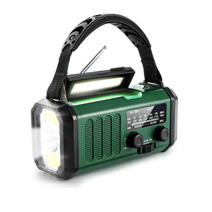 Emergency NOAA Weather Radio Solar Hand Crank 10000mAh Power Bank SOS