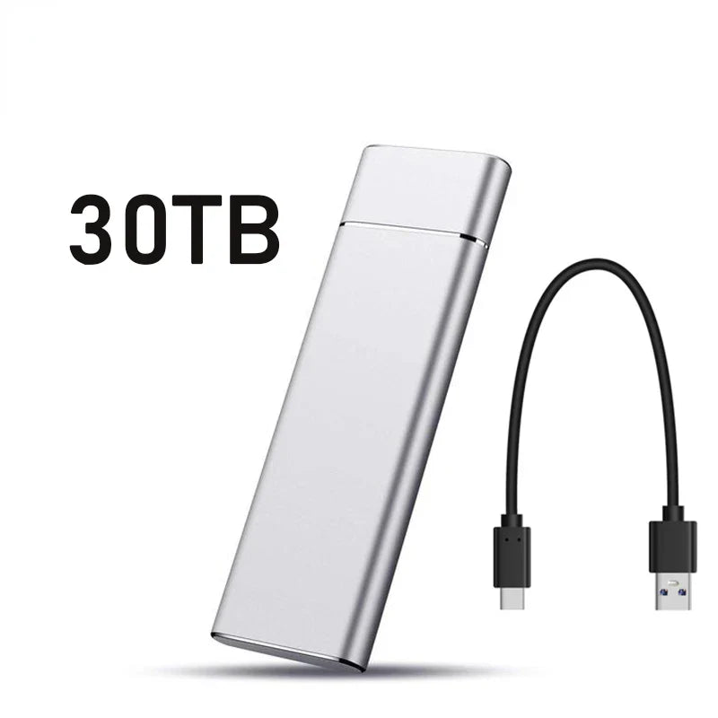 External Portable SSD 2TB 20TB 30TB USB 3.1 Type-C High Speed Drive