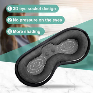 Electric Heated Eye Mask – 3D Warm Therapy Sleep Mask for Dark Circles & Fatigue