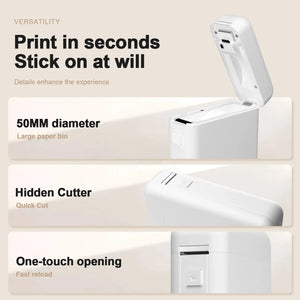 Portable Thermal Label Maker Mini Sticker Printer for Home School Office Organizing