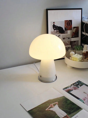 LED Mushroom Table Lamp USB Tri Color Ambient Light Bedside Dining Camping Decor