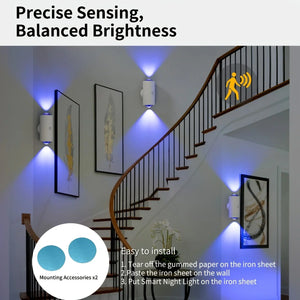 Motion Sensor RGB Night Light Magnetic Wireless Rechargeable LED Wall Sunset Lamp