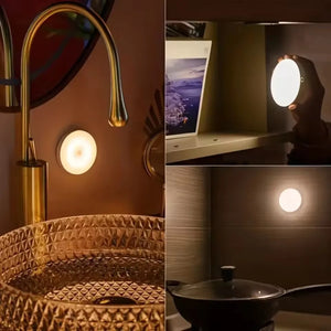 Rechargeable LED Touch Night Light USB Magnetic Wall Lamp Dimmable Portable