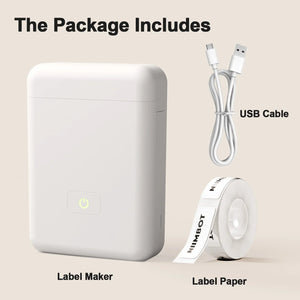 Portable Thermal Label Maker Mini Sticker Printer for Home School Office Organizing