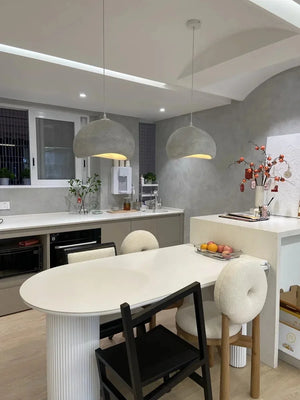 Moktan Sabai Nordic Wabi Sabi LED Chandelier – E27 Pendant Light for Kitchen & Bar