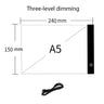 A5 LED Drawing Copy Pad Dimmable Light Board Adjustable Art Tablet Educational Toy