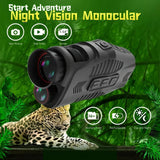 1080P Night Vision Monocular with Infrared Zoom HD Hunting Telescope for Day/Night Use