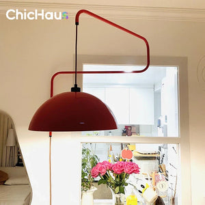 Nordic Rotatable Wall Lamp LED Long Arm Sconce for Bedroom Cafe Bar Decor