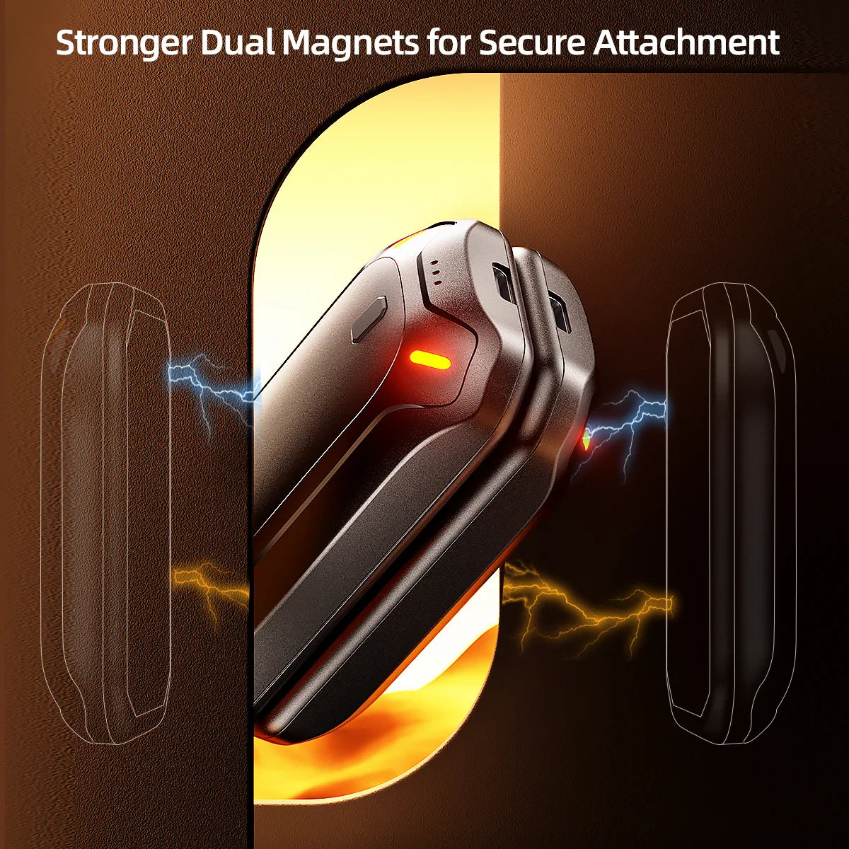 2 Pack Rechargeable Hand Warmers Dual-Sided Electric Pocket Heater for Outdoor