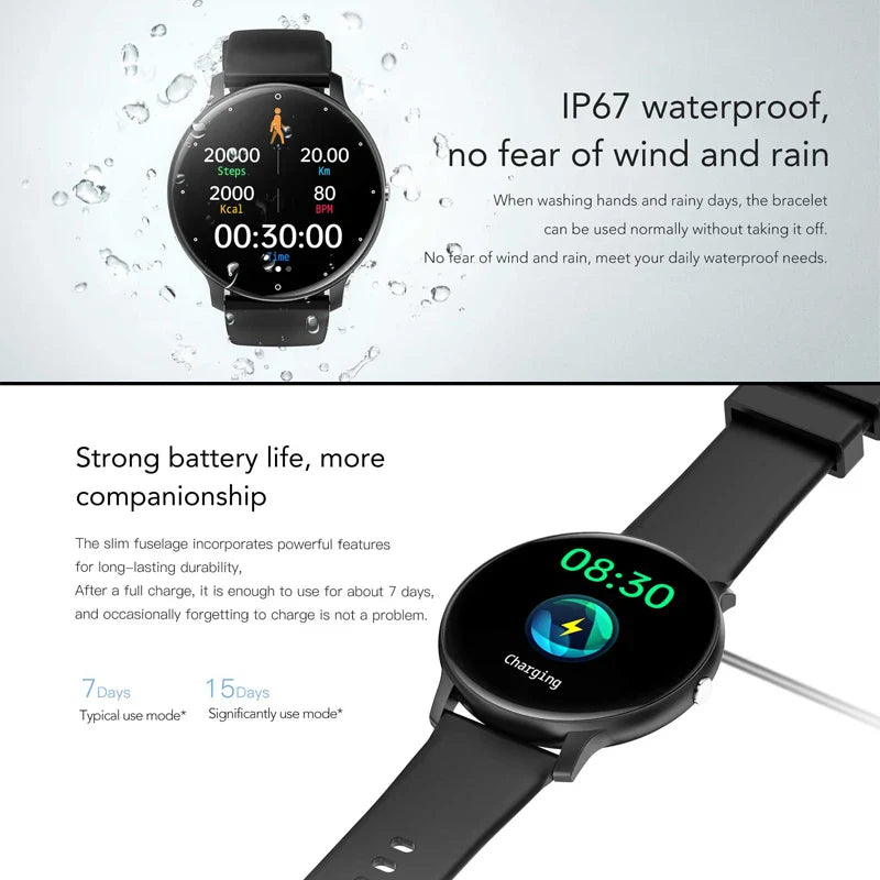 Men’s Smart Watch 2025 with Fitness Tracker, Heart Rate, Full Touch & Bluetooth Call