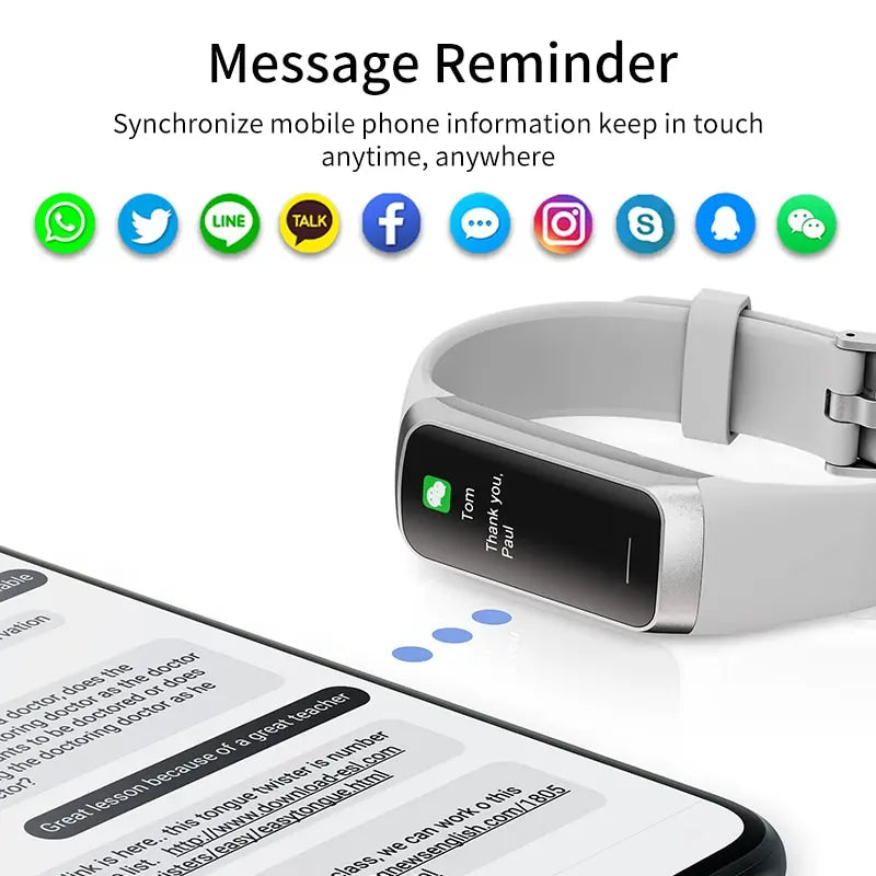 AMOLED Smart Watch Fitness Tracker Heart Rate Waterproof Sports Watch for Men Women