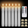 Flameless LED Taper Candles with Remote Flickering Battery Operated Set