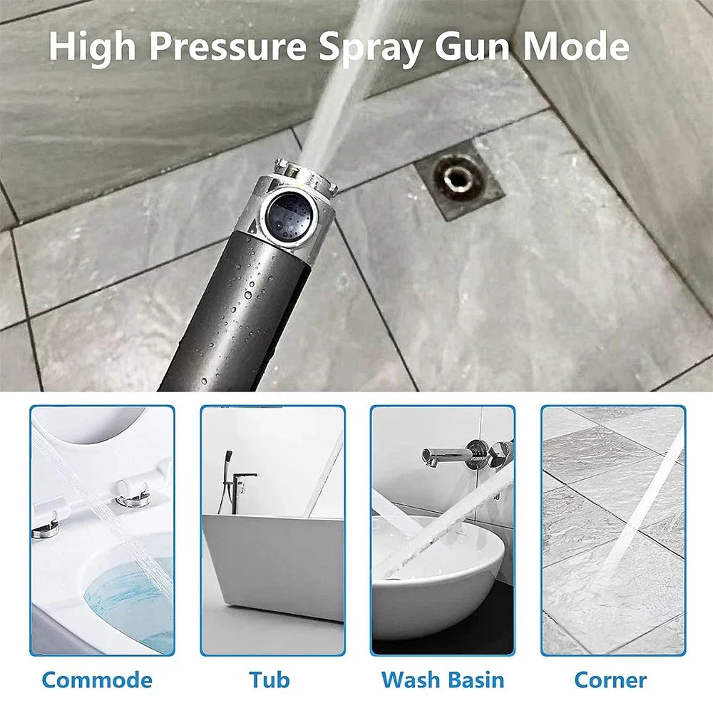 High Pressure Handheld Shower Head 3 Modes Filter Spa Spray with ON/OFF Water Save