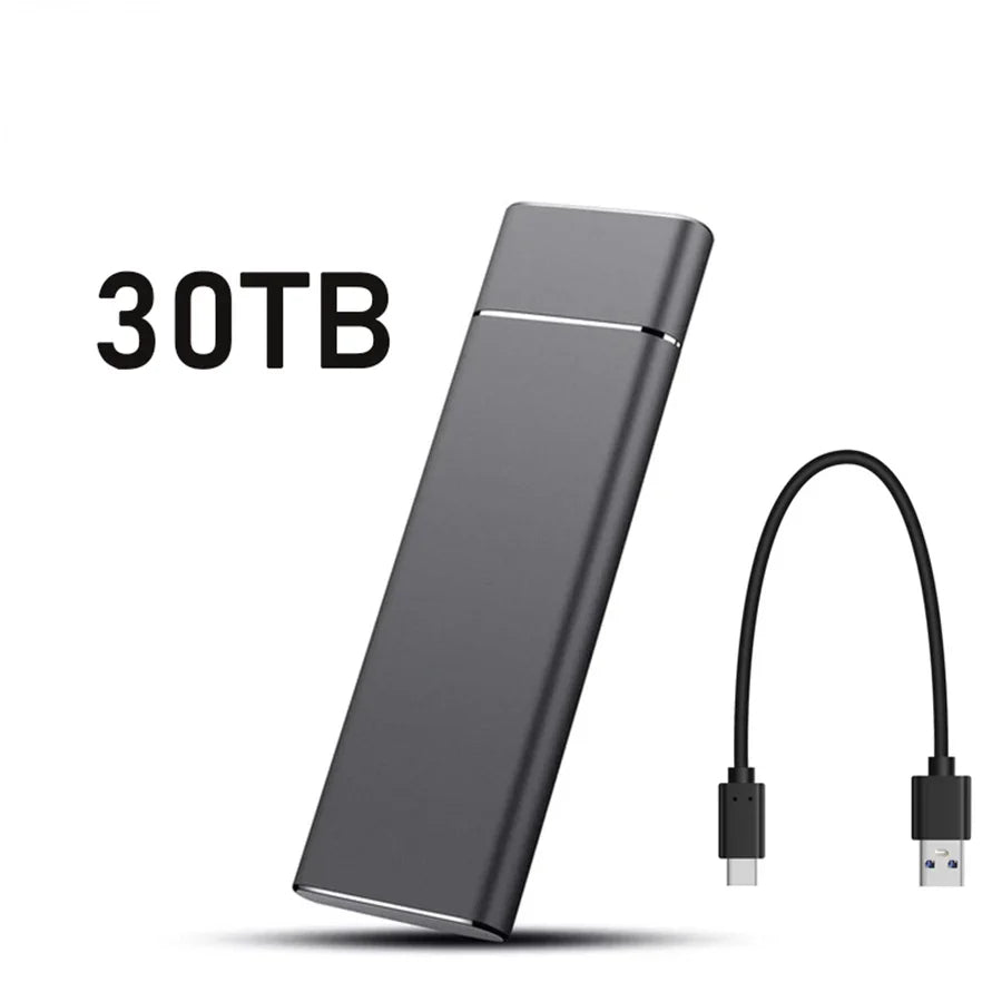 External Portable SSD 2TB 20TB 30TB USB 3.1 Type-C High Speed Drive