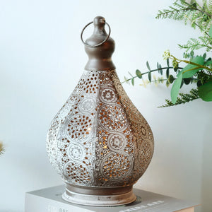 Moroccan Table Lamp Battery Operated Retro Hanging Candle Style Bedside Light Decor