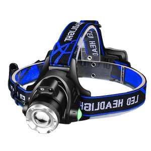 Powerful LED Headlamp Zoomable Rechargeable Waterproof for Camping Fishing