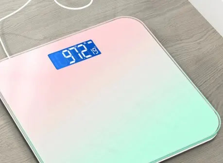 Digital Bathroom Scale Glass LED Display Body Weight Scale Smart Electronic Balance