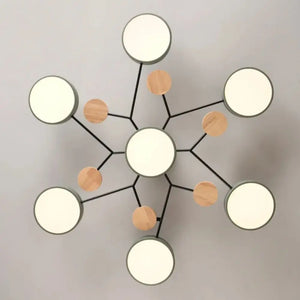 Modern LED Chandelier 3-Color Ceiling Pendant Light Nordic Lamp for Living Bedroom