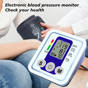 Digital Arm Cuff Device – Automatic LCD Display with USB Power and Wraparound Fit