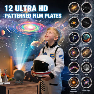 Planetarium Projector Galaxy Star Night Light 12 Image Discs Ceiling Space Lamp