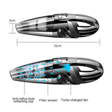 12000Pa Cordless Handheld Vacuum Cleaner Wet Dry USB Rechargeable for Car