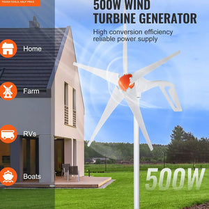 SucceBuy 12V 500W/800W Wind Turbine Generator with MPPT Controller for Home RV Farm