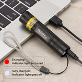 365nm UV Flashlight USB Rechargeable Mini Blacklight Pet Stain Detection