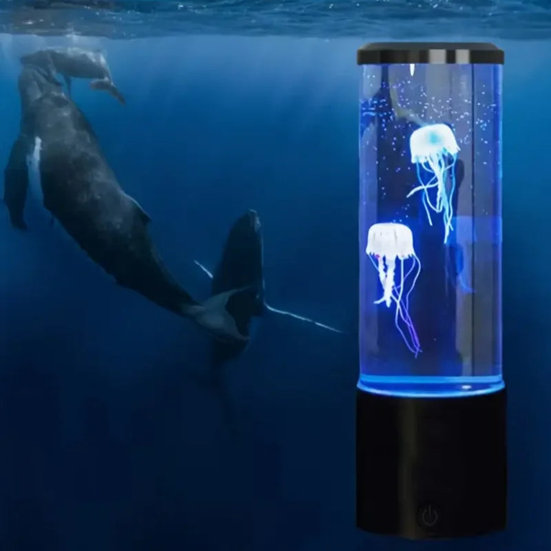 Jellyfish Lava Lamp – 7-Color LED Aquarium Night Light Mood Lamp Home Decor