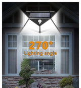 100 LED Solar Motion Sensor Light – Outdoor Waterproof Wall Lamp for Garden & Yard