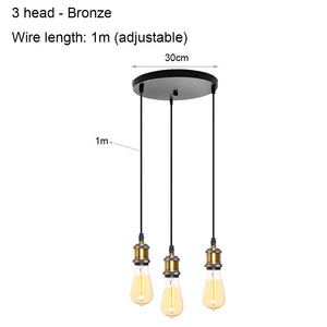 DIY Spider Chandelier Vintage Industrial Pendant Ceiling Light Home Hanging Lamp