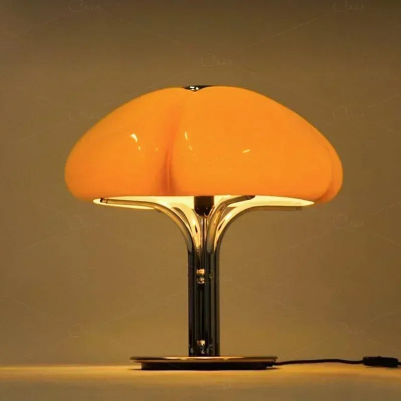 Nordic Pumpkin LED Desk Lamp Bauhaus Retro Bedroom Bedside Living Room Light