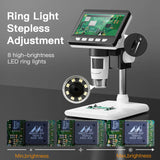 4.3 Inch IPS USB Digital Microscope 1000X Coin Soldering Repair Camera