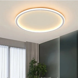 Nordic Minimalist LED Ceiling Light Circular Remote Control Bedroom Living Room