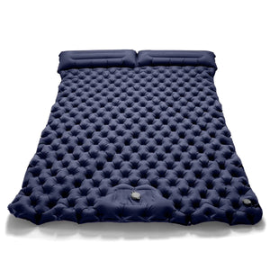 Outdoor Double Inflatable Mattress Extra Wide Camping Sleeping Pad Ultralight Bed