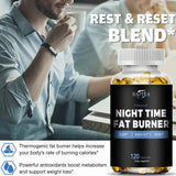 Nighttime Fat Burner Supplement - Supports Cardiovascular and Digestive Health, Benefits Sleep Quality, Weight