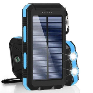 Solar Power Bank 80000mAh Portable Charger External Battery LED Light for Phones