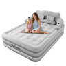 Air Mattress with Headboard Inflatable Bed Portable for Home Camping RV Travel