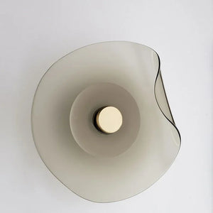 Nordic Glass LED Wall Lamp Minimalist Round Sconce for Bedroom Living Room