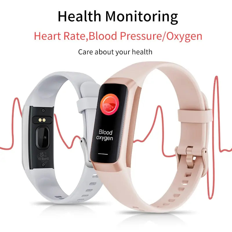 AMOLED Smart Watch Fitness Tracker Heart Rate Waterproof Sports Watch for Men Women
