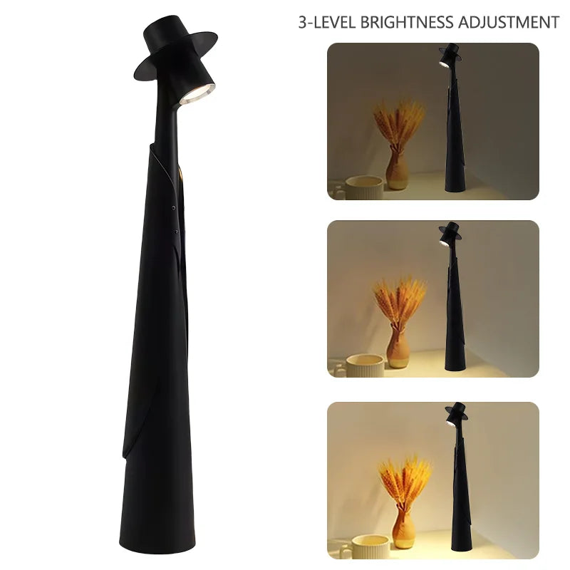 Rechargeable LED Desk Lamp Touch Dimmable Bedside Light for Bedroom Home