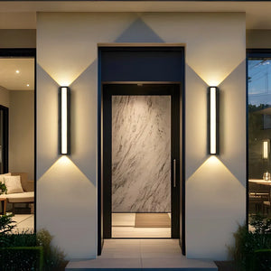 Modern LED Outdoor Wall Light IP65 Waterproof Aluminum Porch Garden Strip Lamp